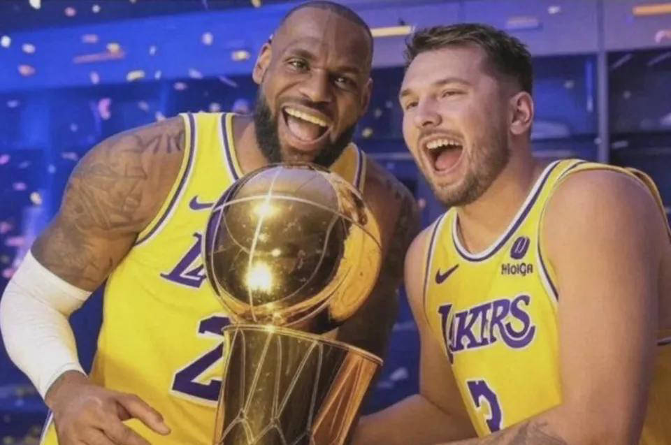 詹皇尽显领袖风范：领队球队力压对手赢球